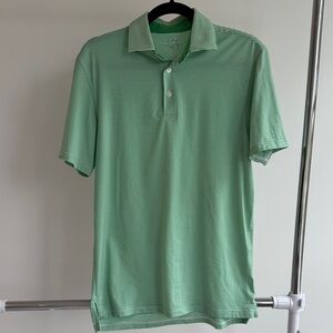Southern tide Green Striped Polo Shirt